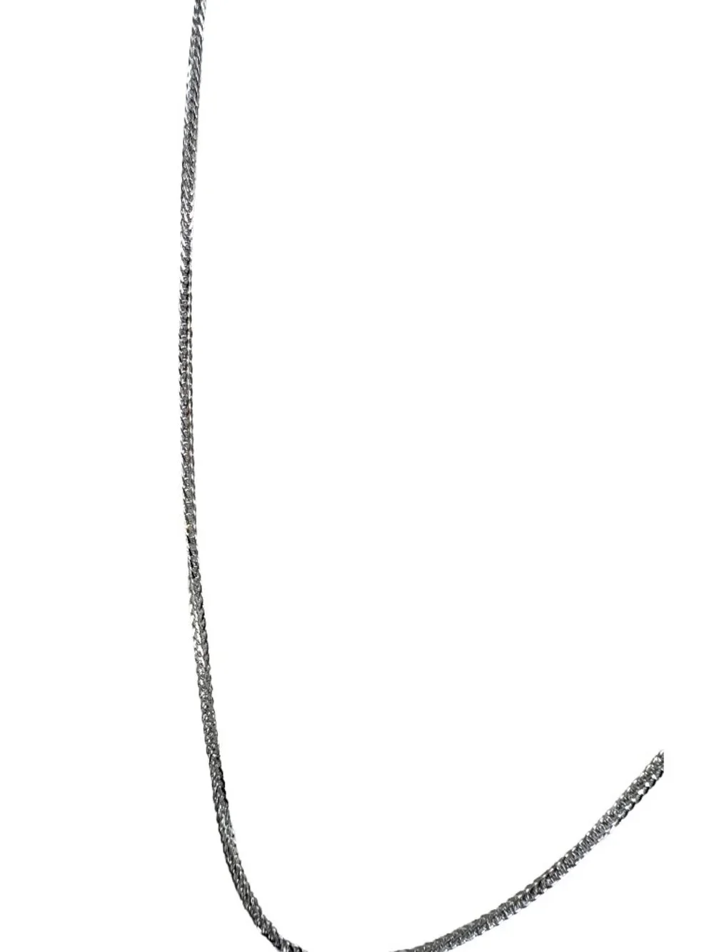 Solid 999 Fine Silver Chopin Chain Necklace 1.2mm 18
